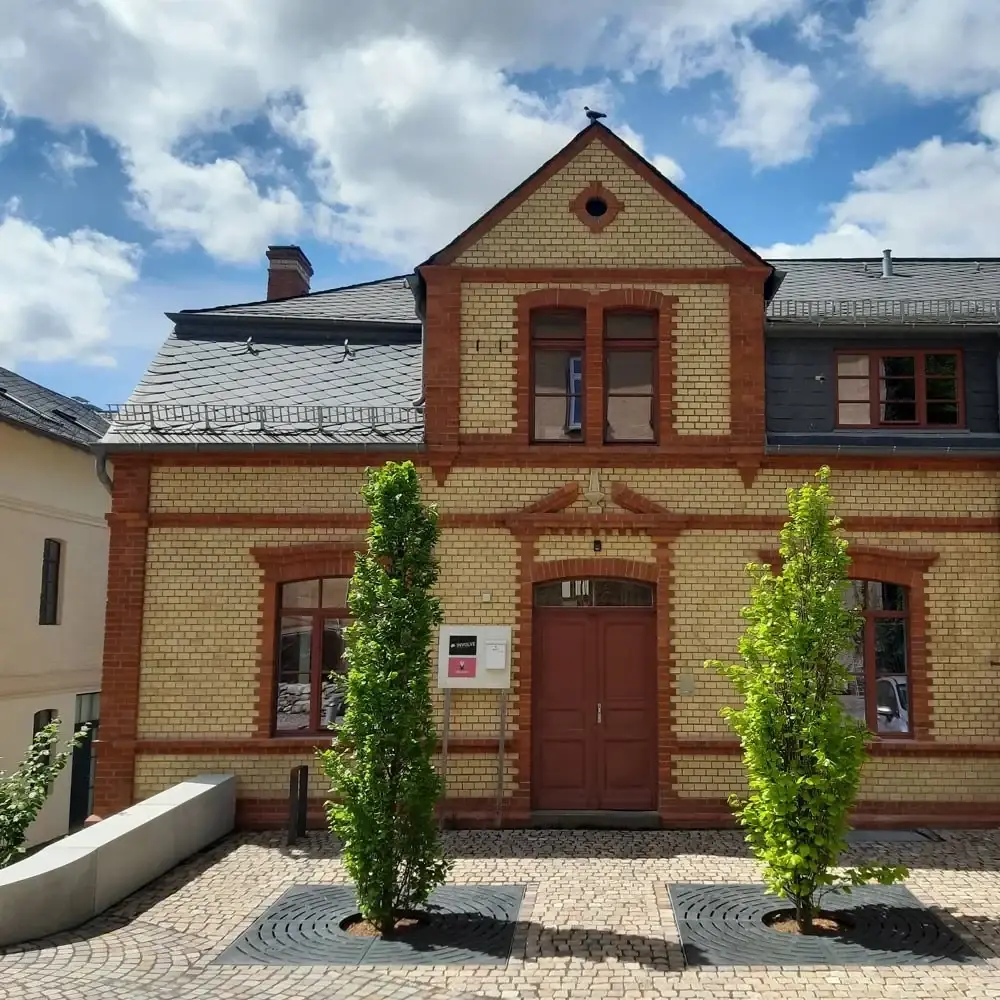 Backsteinhaus im Ensemble der Walkmühle