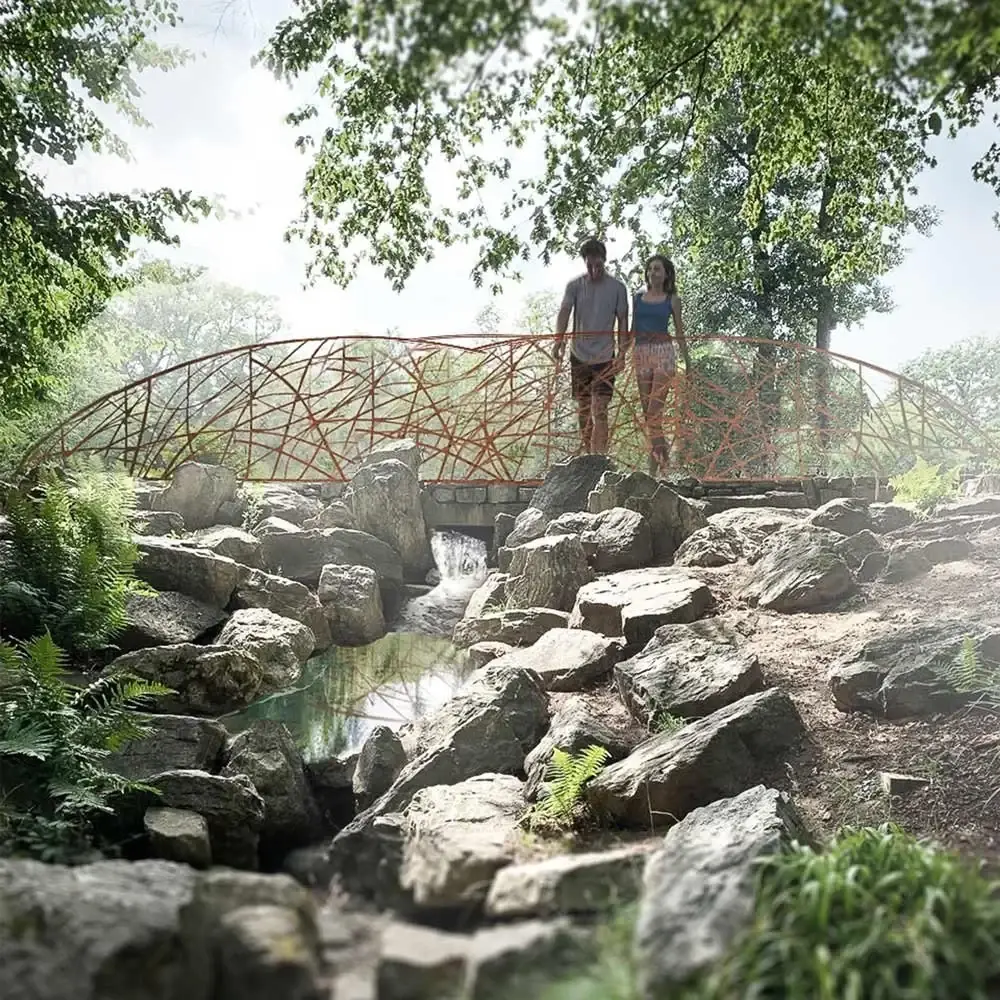 Visualisierung der Brücke mit neuem Geländer
